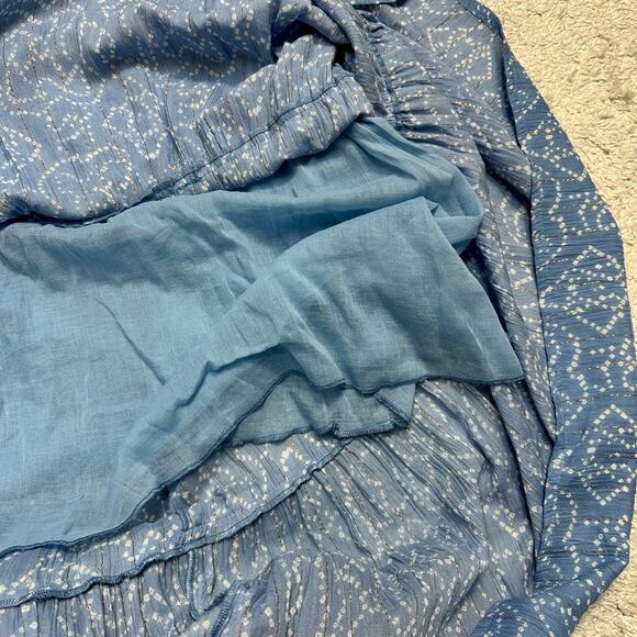 Ananta Beaded Embroidered Tiered Maxi Adjustable Spaghetti Strap Dress Sz: 1x/2x - Picture 7 of 10